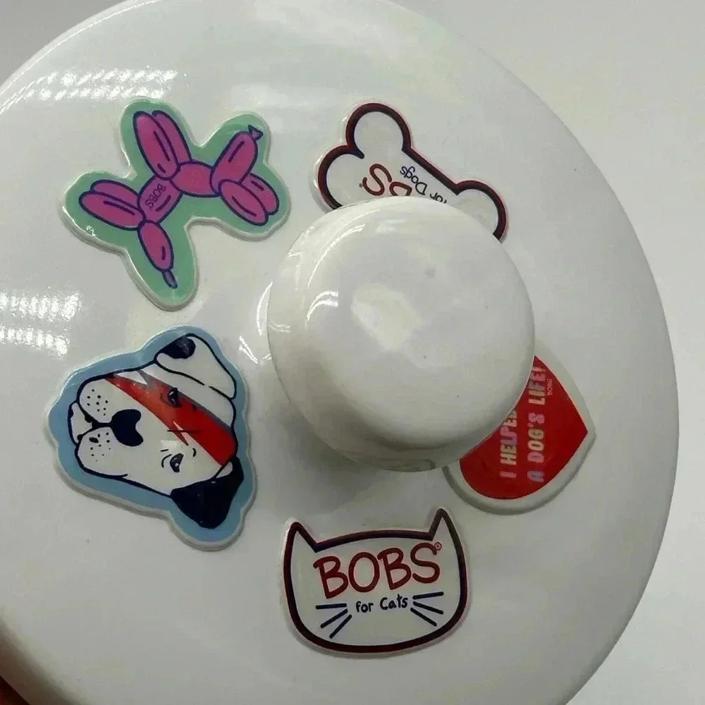 Doggo‎ Dipper Ceramic Dog Treat Jar Mint Green/White Size Large Heavyweight